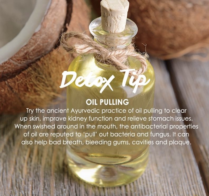 Oil pulling detox tip