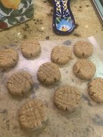 Peanut butter hemp seed cookies