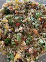 Southwest quinoa and bean salad